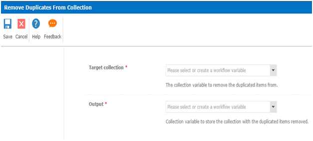 double click on the action